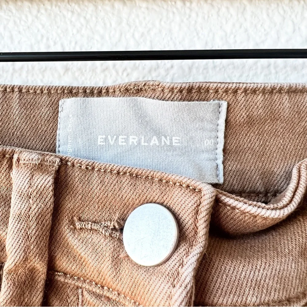 Everlane Wide Leg Crop Pants in Golden Brown 00 - Picture 8 of 8